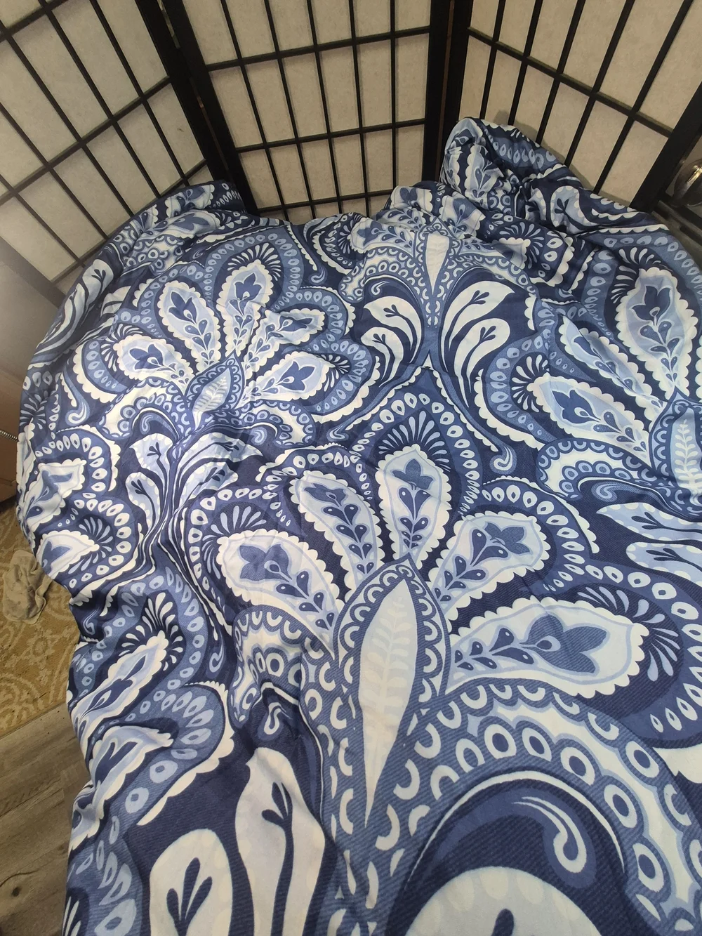 Blue Paisley Boho-Chic Comforter TWIN - Brand Unknown